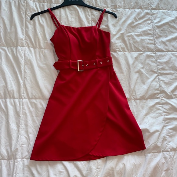 Speechless Red Mini Dress - Picture 3 of 7